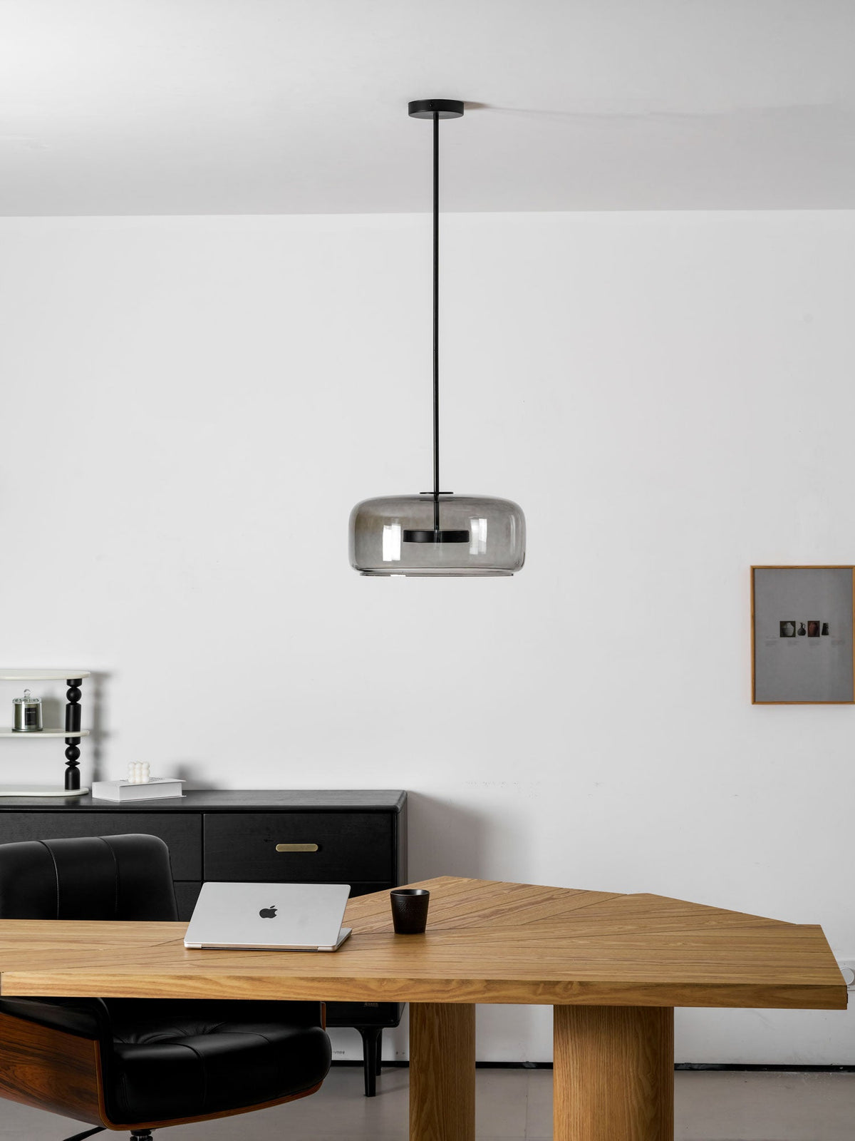 Minimalistisk Metro-glaspendel | Håndblæst LED-pendel