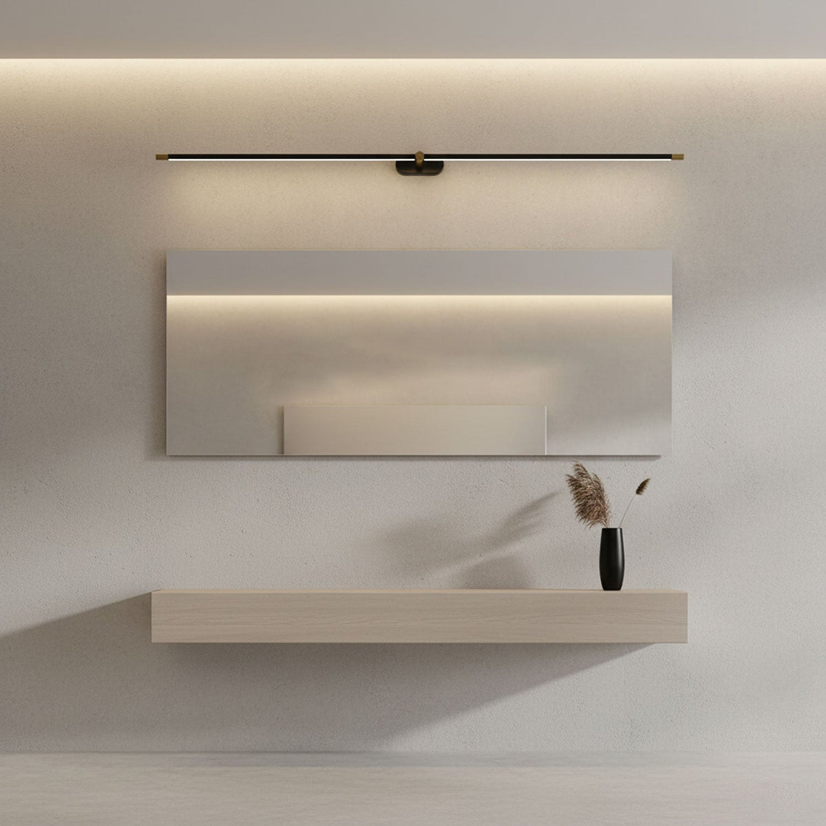 Minimalistische Oplaadbare Wandlamp | Draadloze LED Spiegelverlichting
