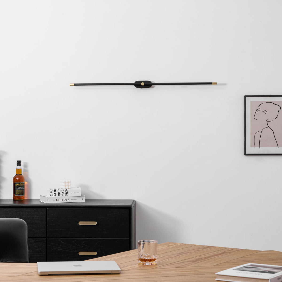 Minimalistische Oplaadbare Wandlamp | Draadloze LED Spiegelverlichting