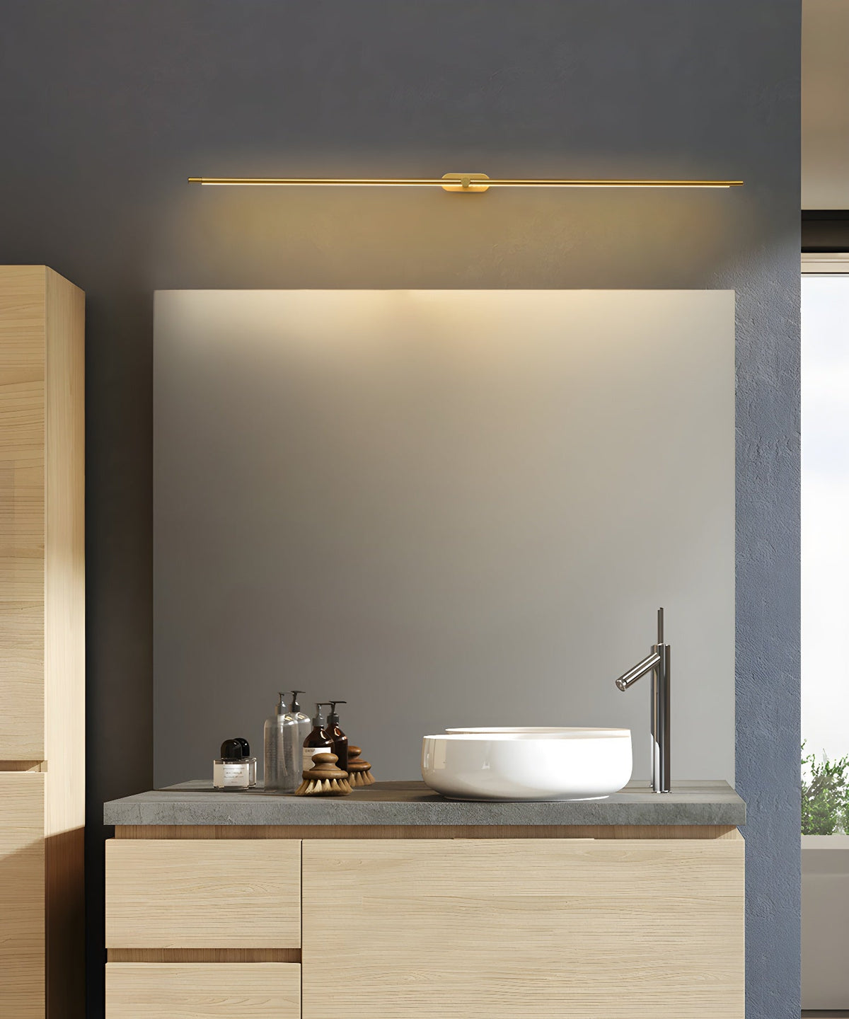 Minimalistische Oplaadbare Wandlamp | Draadloze LED Spiegelverlichting