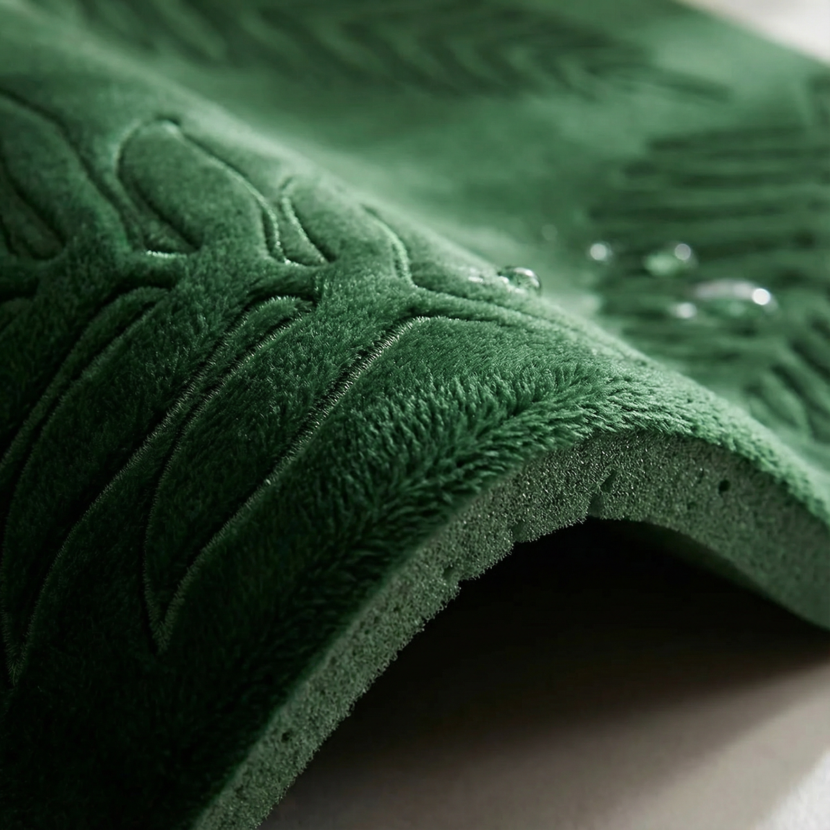 Nordic Leaf Badmatset | Scandinavisch Bladmotief 2-Delige Set