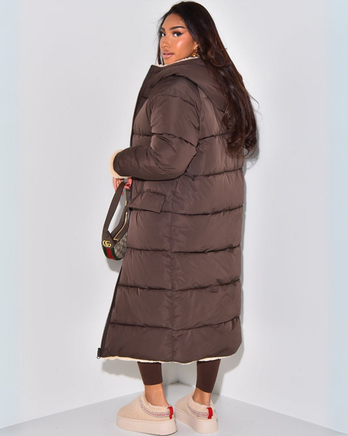 Omkeerbare Dames Winterjas | Lange Elegante Jas