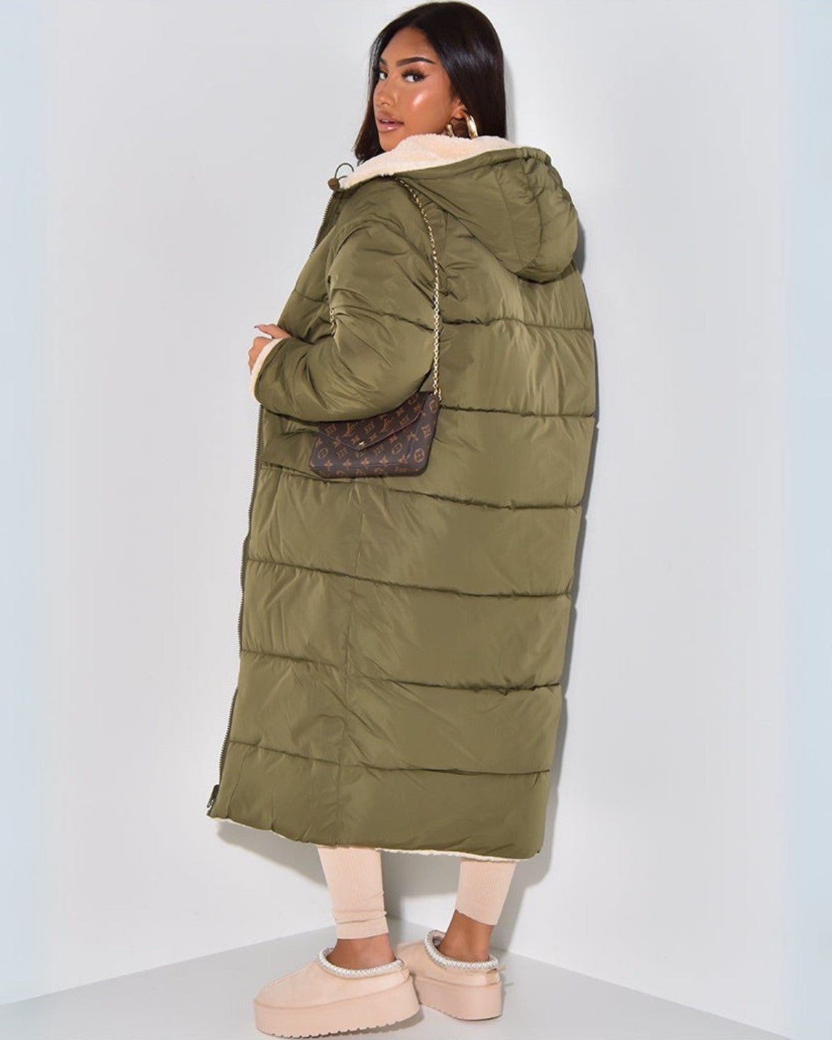 Omkeerbare Dames Winterjas | Lange Elegante Jas