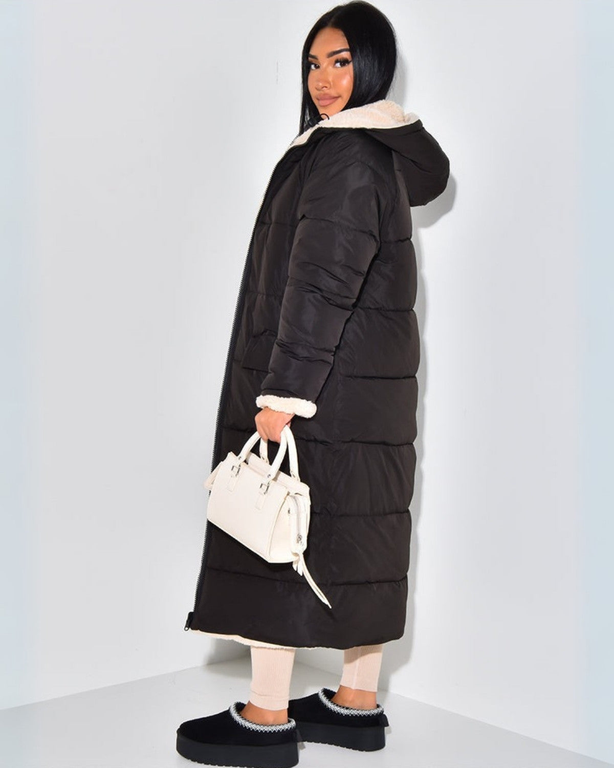 Omkeerbare Dames Winterjas | Lange Elegante Jas