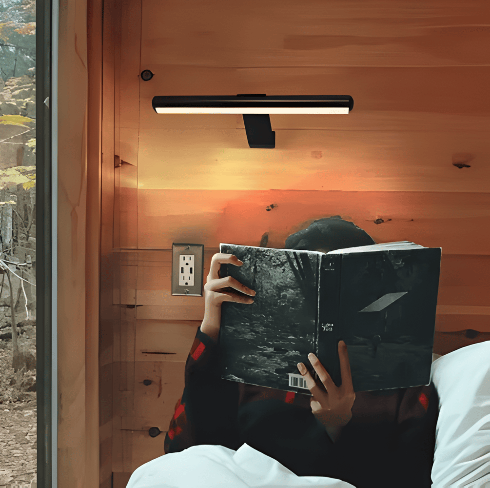 Bezprzewodowa lampa ścienna | Obracana o 120° lampa LED z USB-C
