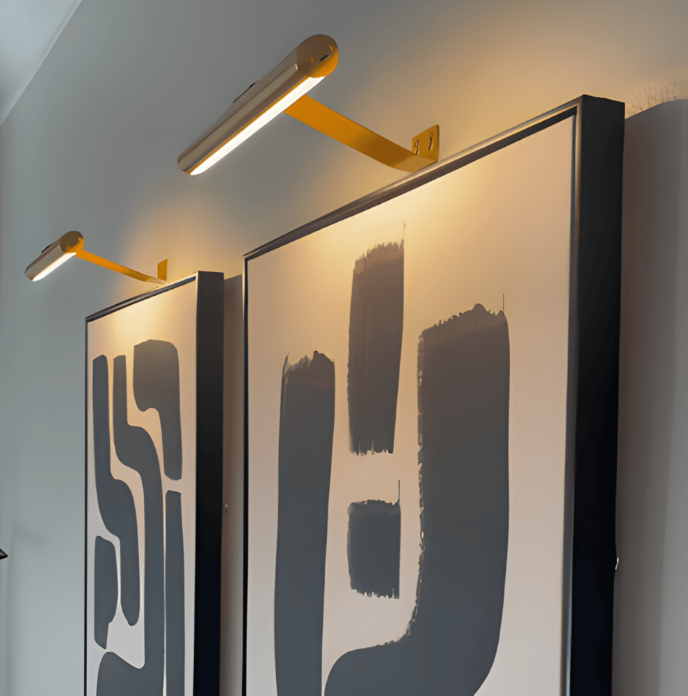 Bezprzewodowa lampa ścienna | Obracana o 120° lampa LED z USB-C
