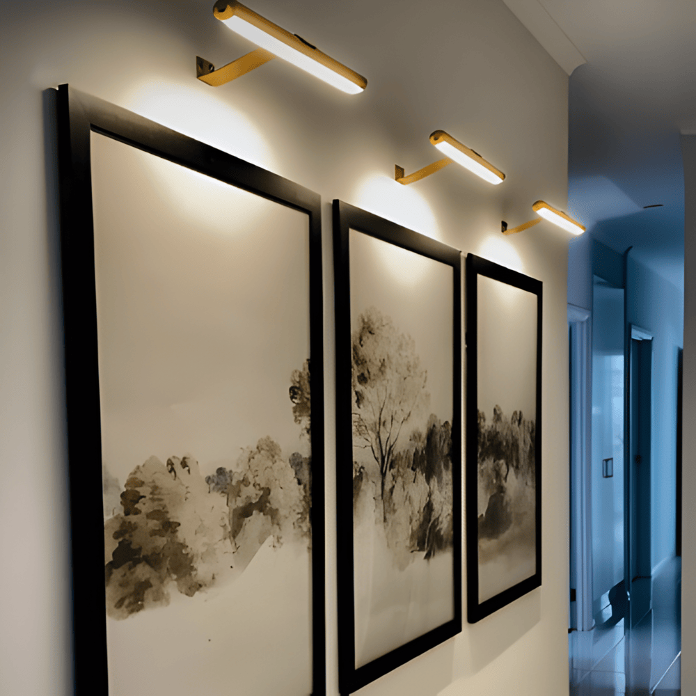 Bezprzewodowa lampa ścienna | Obracana o 120° lampa LED z USB-C