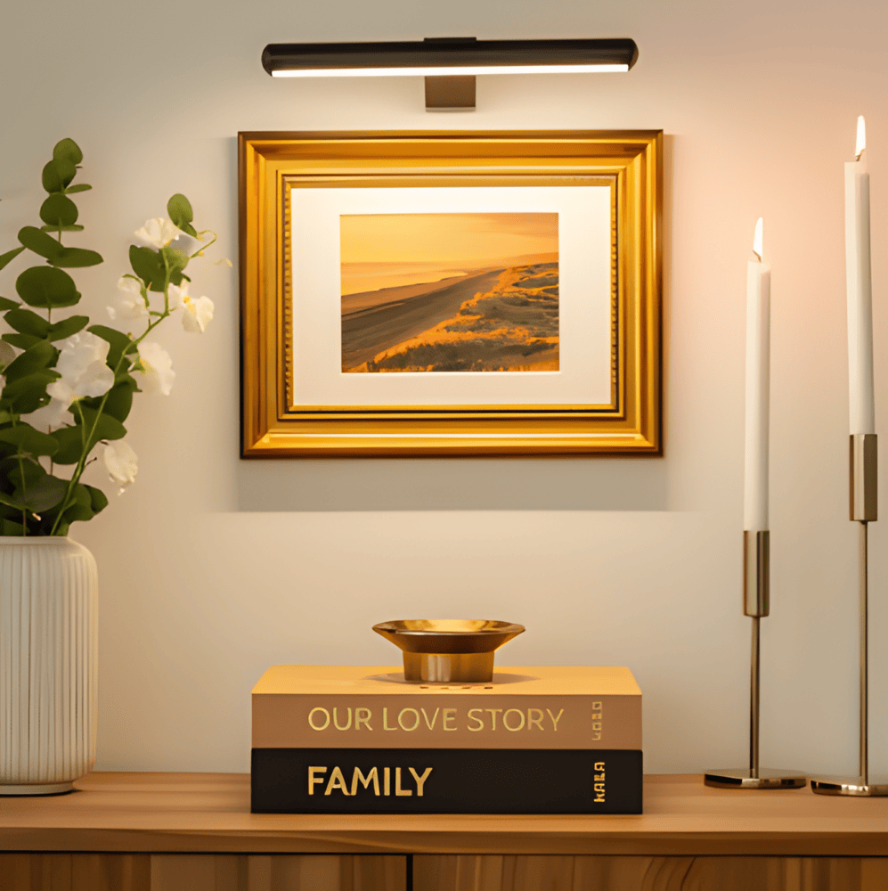 Bezprzewodowa lampa ścienna | Obracana o 120° lampa LED z USB-C