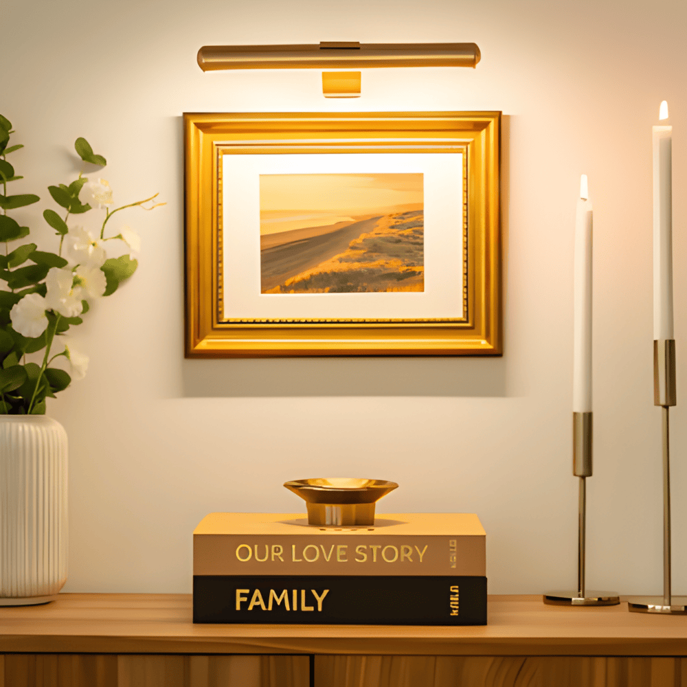 Bezprzewodowa lampa ścienna | Obracana o 120° lampa LED z USB-C