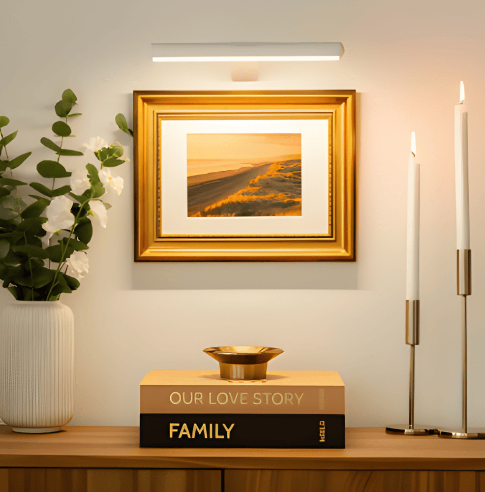 Bezprzewodowa lampa ścienna | Obracana o 120° lampa LED z USB-C