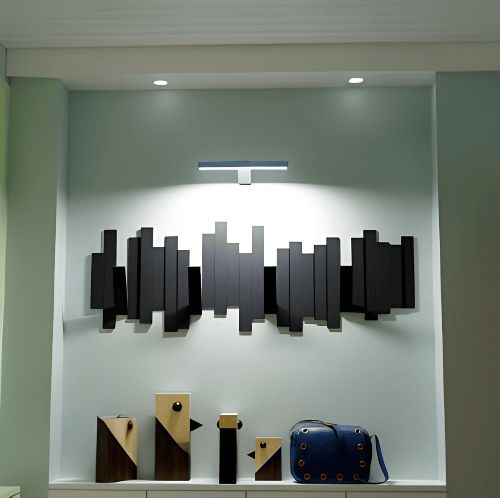 Bezprzewodowa lampa ścienna | Obracana o 120° lampa LED z USB-C