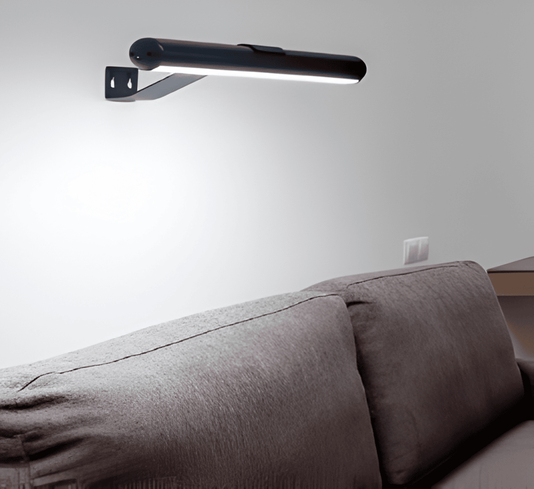 Bezprzewodowa lampa ścienna | Obracana o 120° lampa LED z USB-C