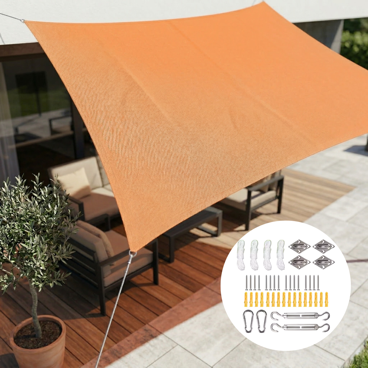 Modern Schaduwdoek | UV-Bestendig Zonnescherm Voor Buiten
