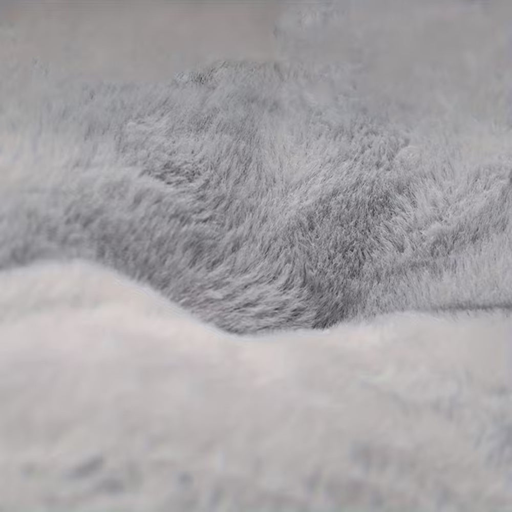 Klassiek Pluche Donut Nest Huisdierenbed | Zacht Katten- & Hondenbed