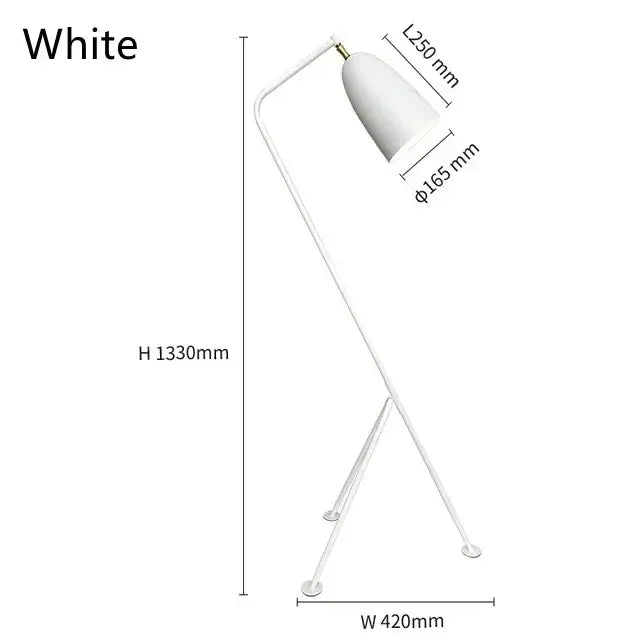 Scandinavian Designer Grasshopper Floor Lamp | Nordic Modern Lighting