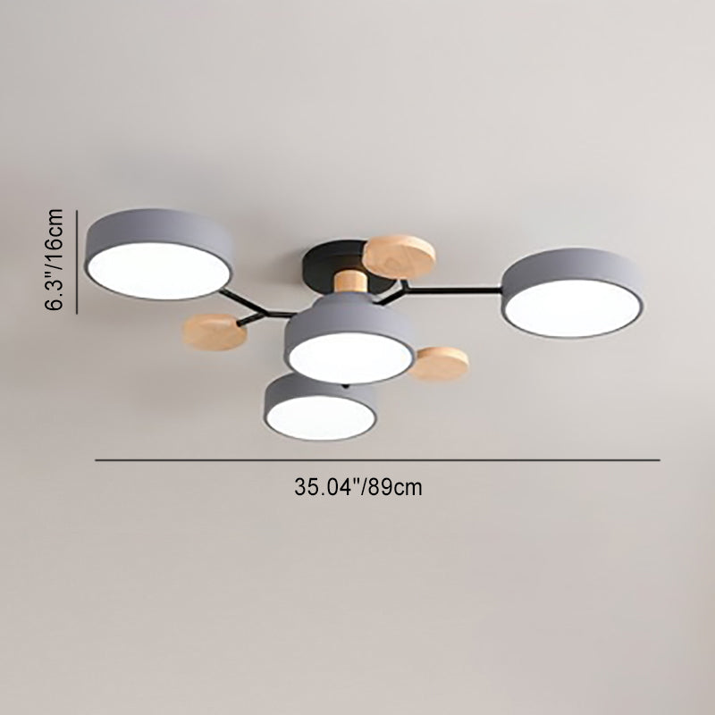 Scandinavian LED Ceiling Lamp Molecular Design & Modern Ambient Lighting