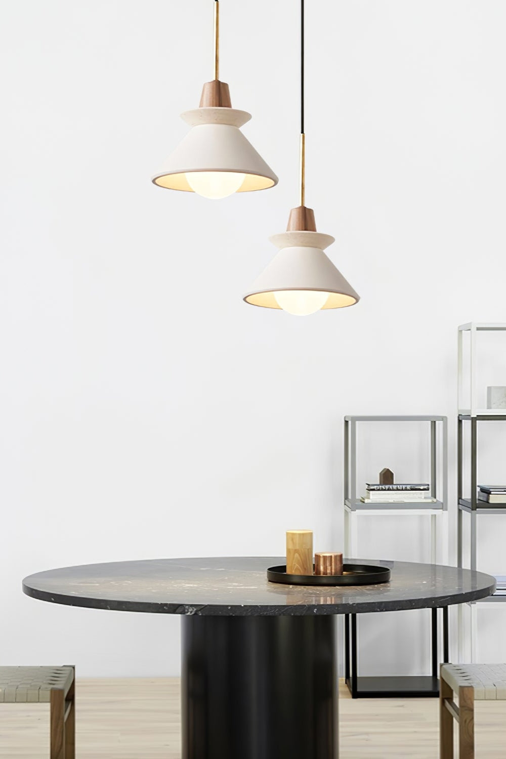 Scandinavische Hanglamp | Houten & Harsen Plafondlamp In 8 Kleuren