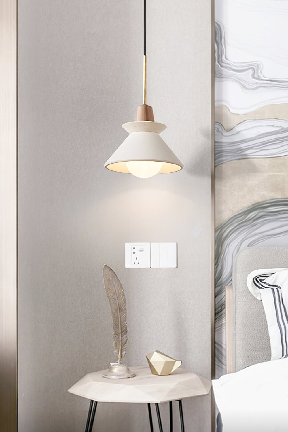 Scandinavische Hanglamp | Houten & Harsen Plafondlamp In 8 Kleuren