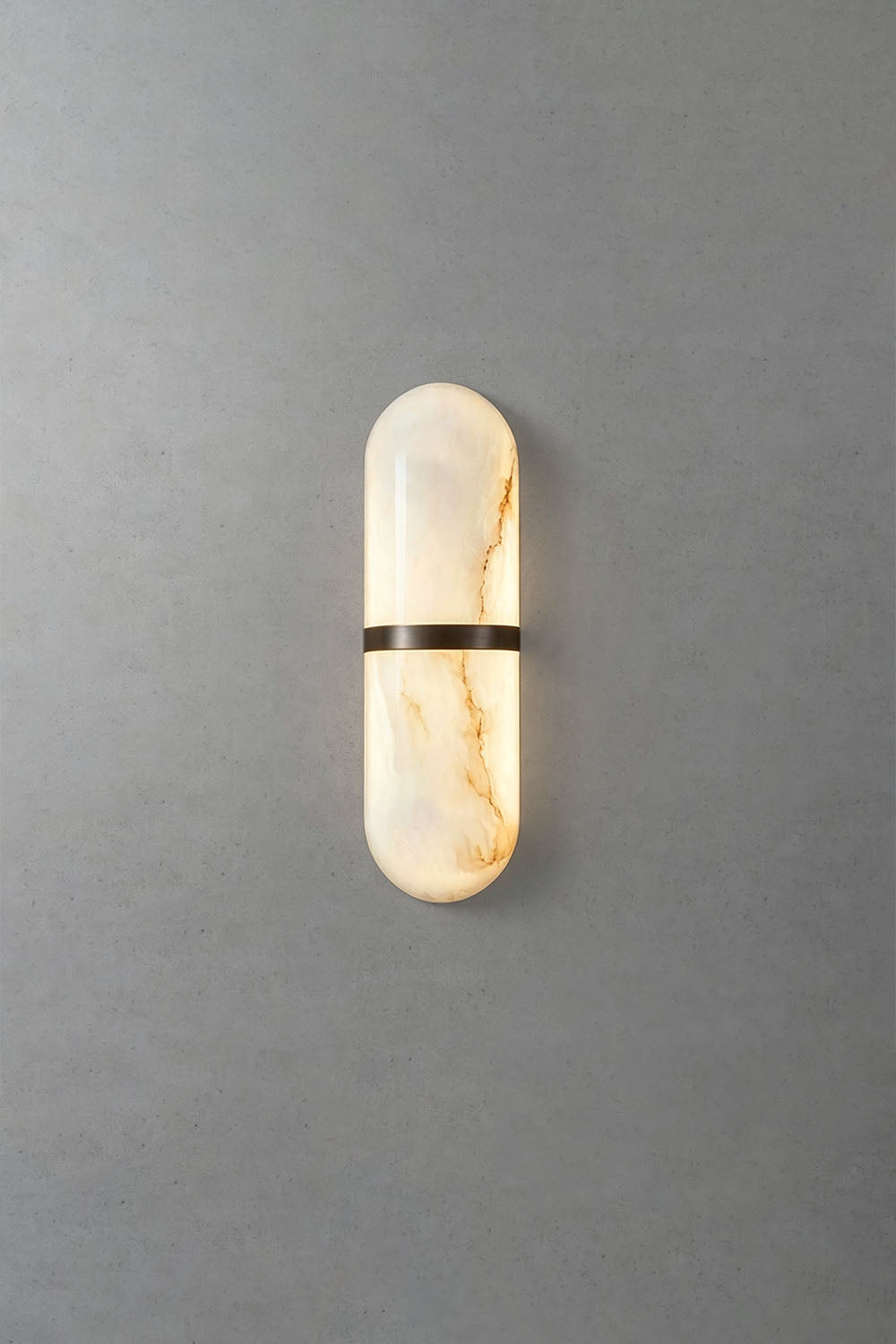 Sabine Capsule-alabastervæglampe | LED-vægbelysning