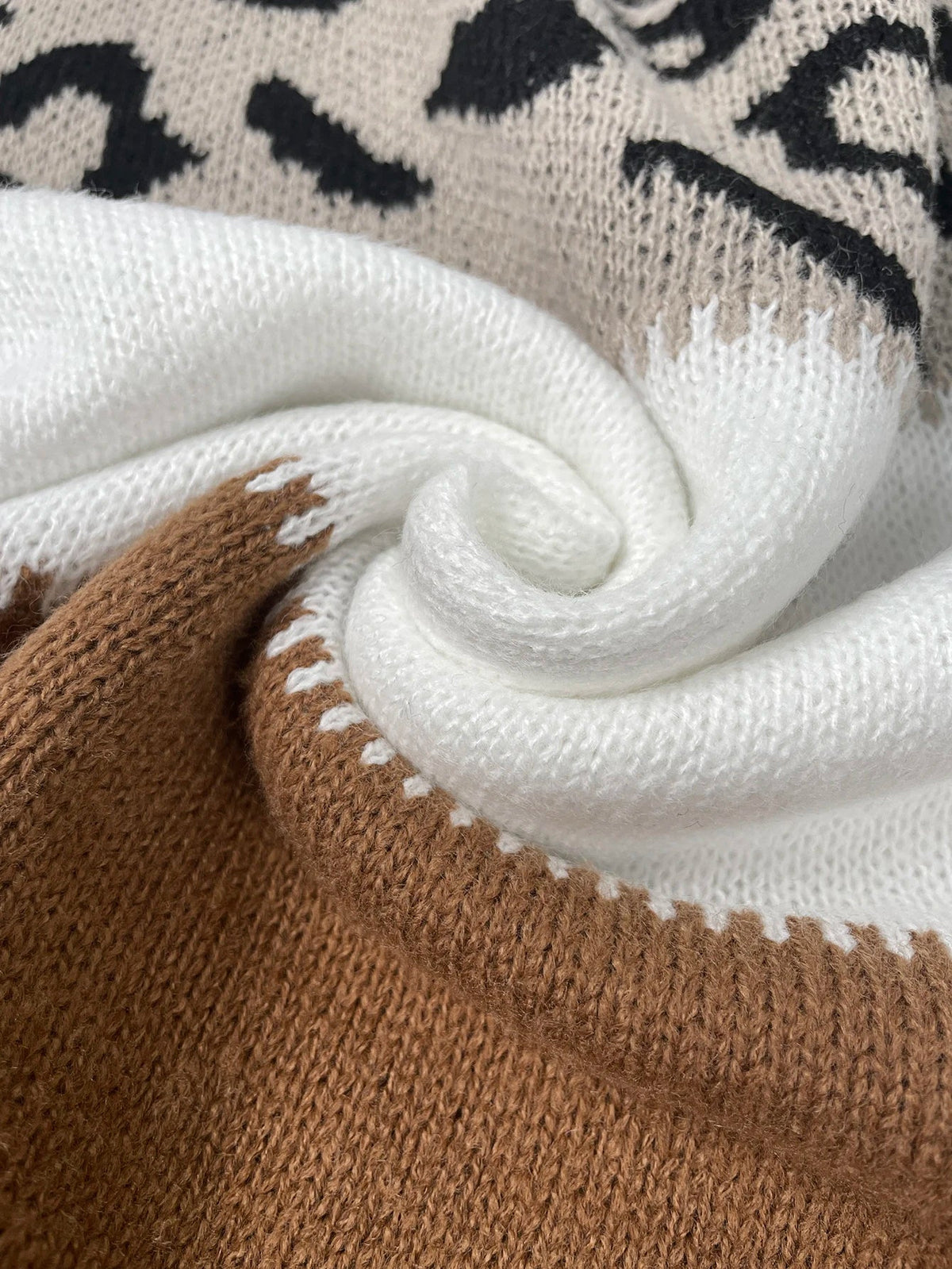Pull à imprimé léopard | Pull élégant pour femme à coupe ample