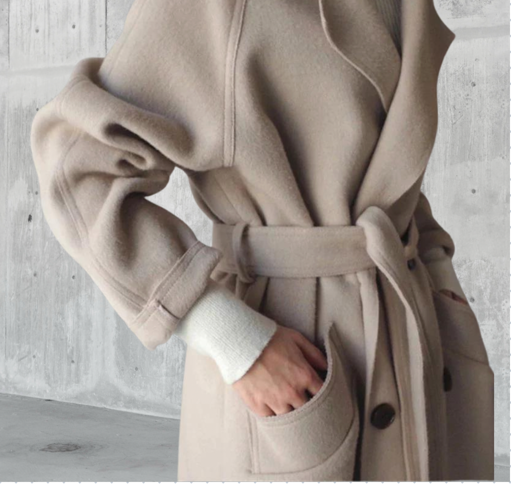 Long Wool Coat | Elegant Women's Winter Coat