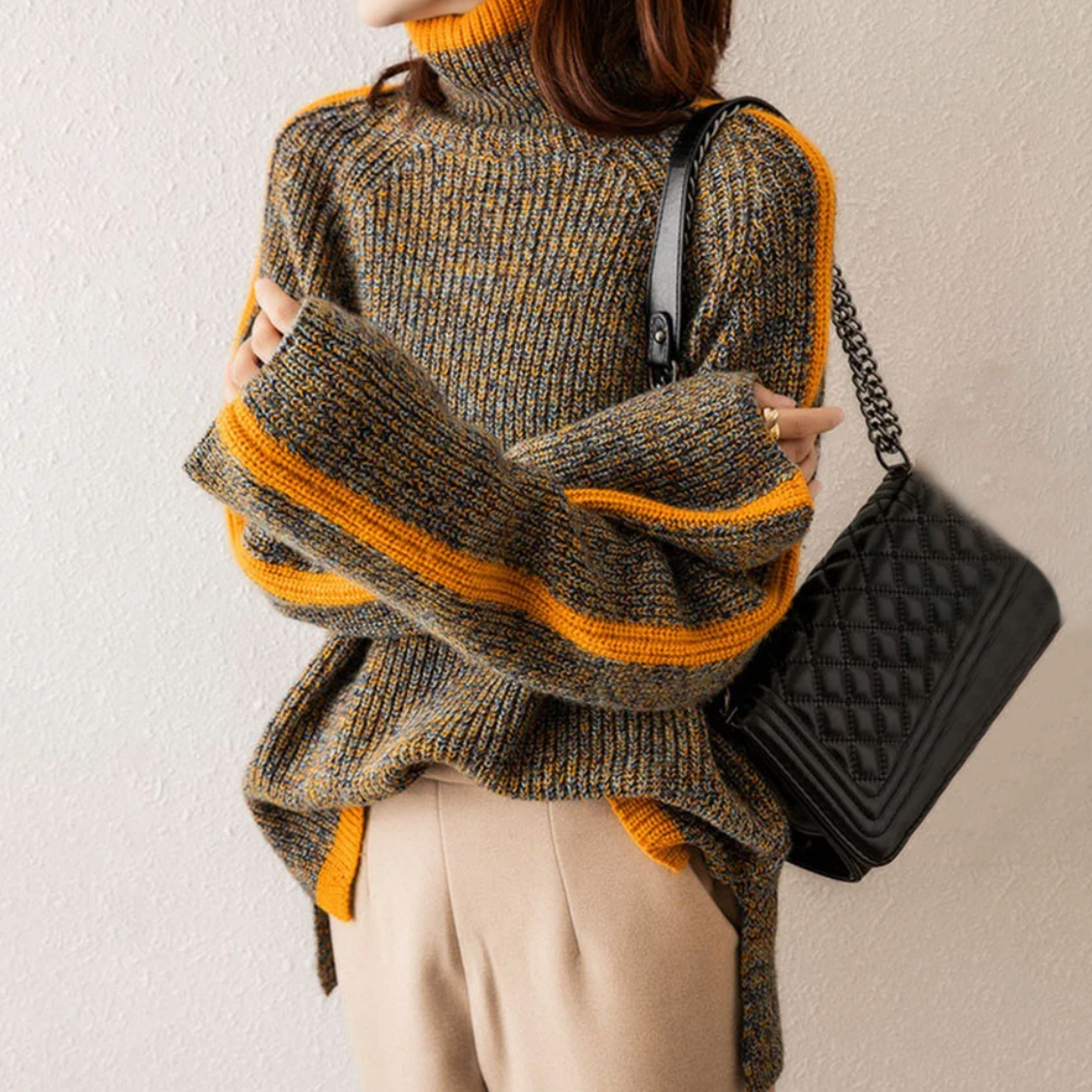Pull élégant et confortable pour femme | Pull doux en maille de laine