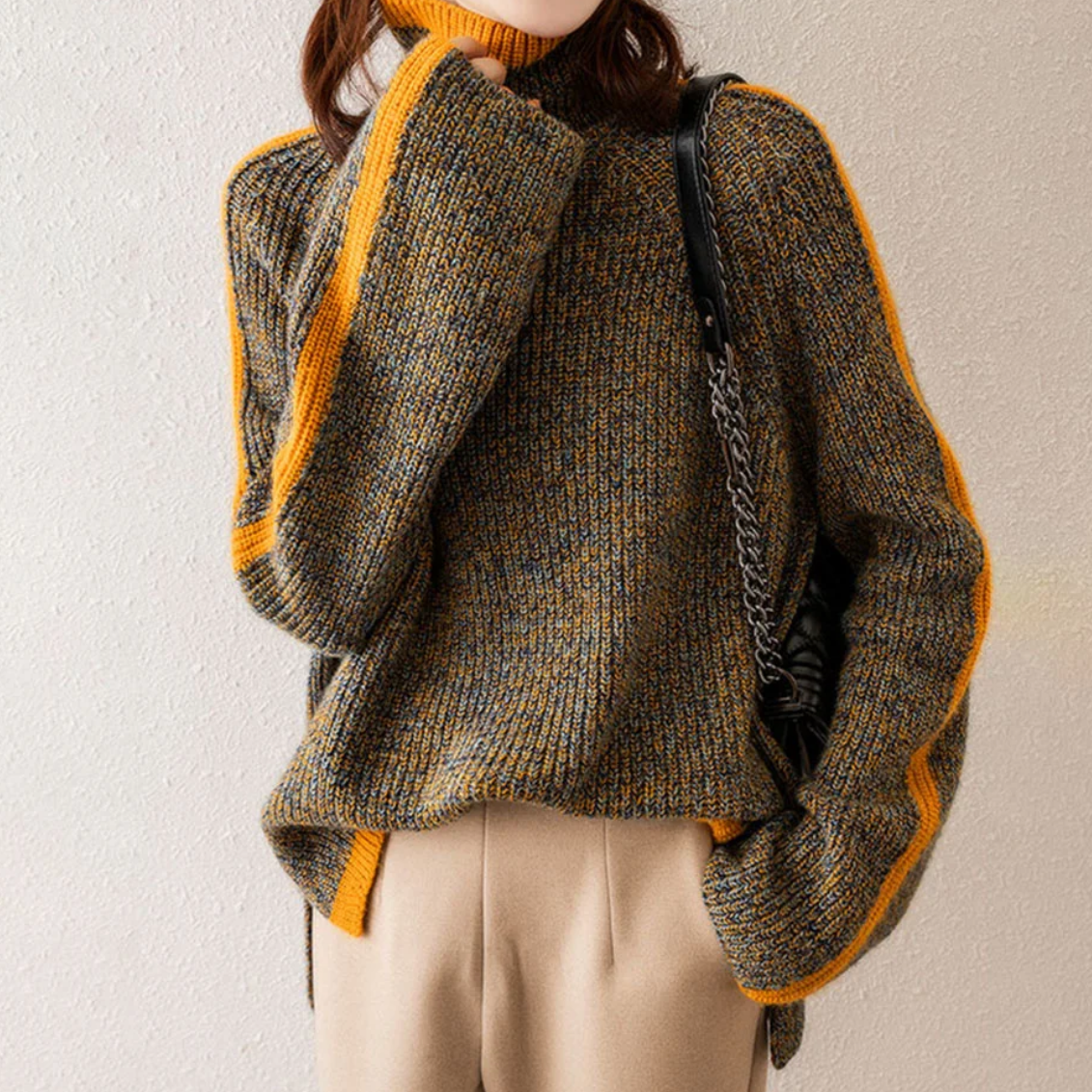 Pull élégant et confortable pour femme | Pull doux en maille de laine