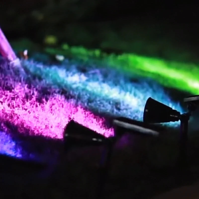 Tuinspot op zonne-energie | IP55-ledbuitenverlichting met 9 kleuren