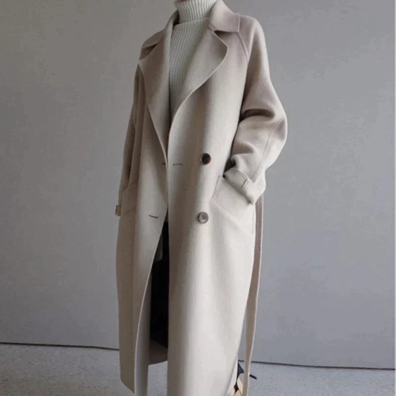 Long Wool Coat | Elegant Women's Winter Coat