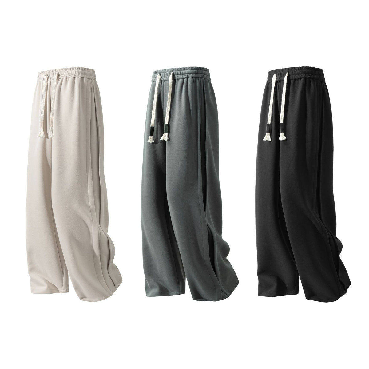 Pantalon de jogging droit épais pour homme | Pantalon décontracté en coton