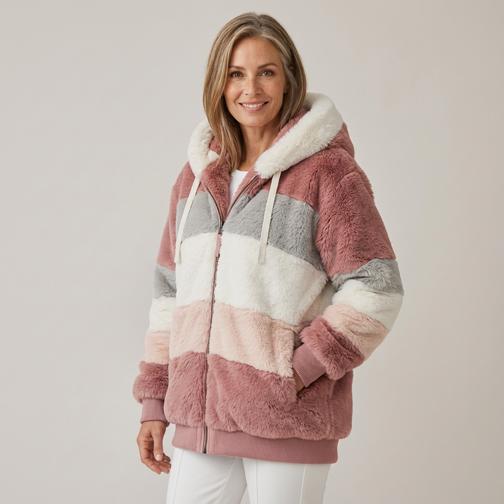 Chaqueta de invierno de mujer para el día a día | Chaqueta cálida con capucha