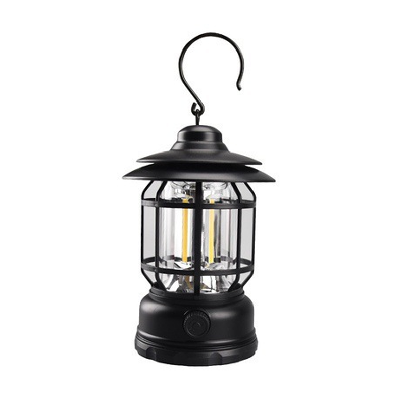 Bærbar retro-smartlampe | USB-genopladelig LED-campinglampe