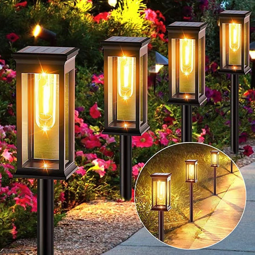 Solar Buitenlamp Voor Binnenplaats | Waterdichte Warme Tuinlamp