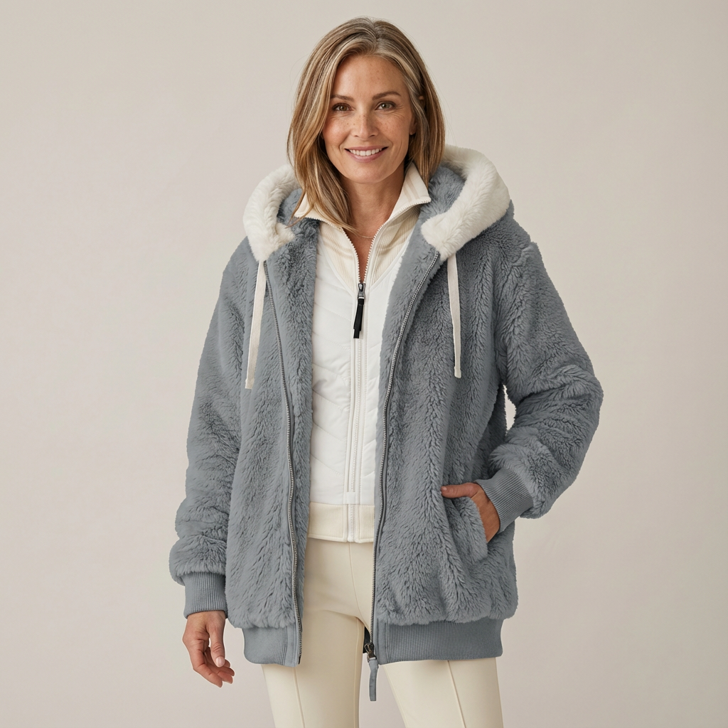Chaqueta de invierno de mujer para el día a día | Chaqueta cálida con capucha