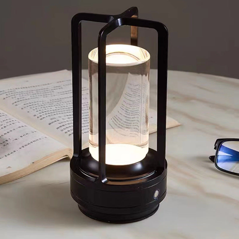 Lámpara de mesa LED moderna y romántica | Lámpara regulable recargable