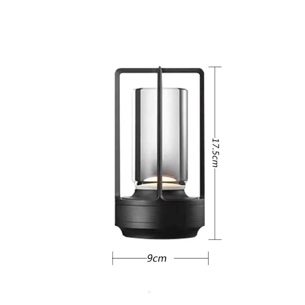Lámpara de mesa LED moderna y romántica | Lámpara regulable recargable