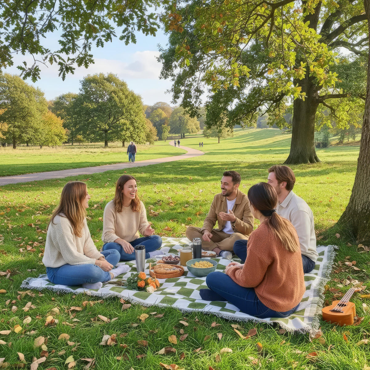 Picknickdeken Van Microvezel 130 × 180 cm | Zachte Buitendeken