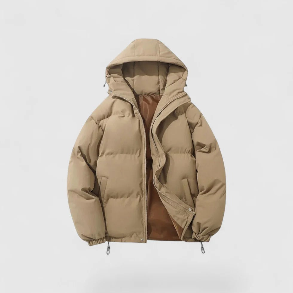 Heren Winter Pufferjack Met Capuchon | Warme Gewatteerde Jas