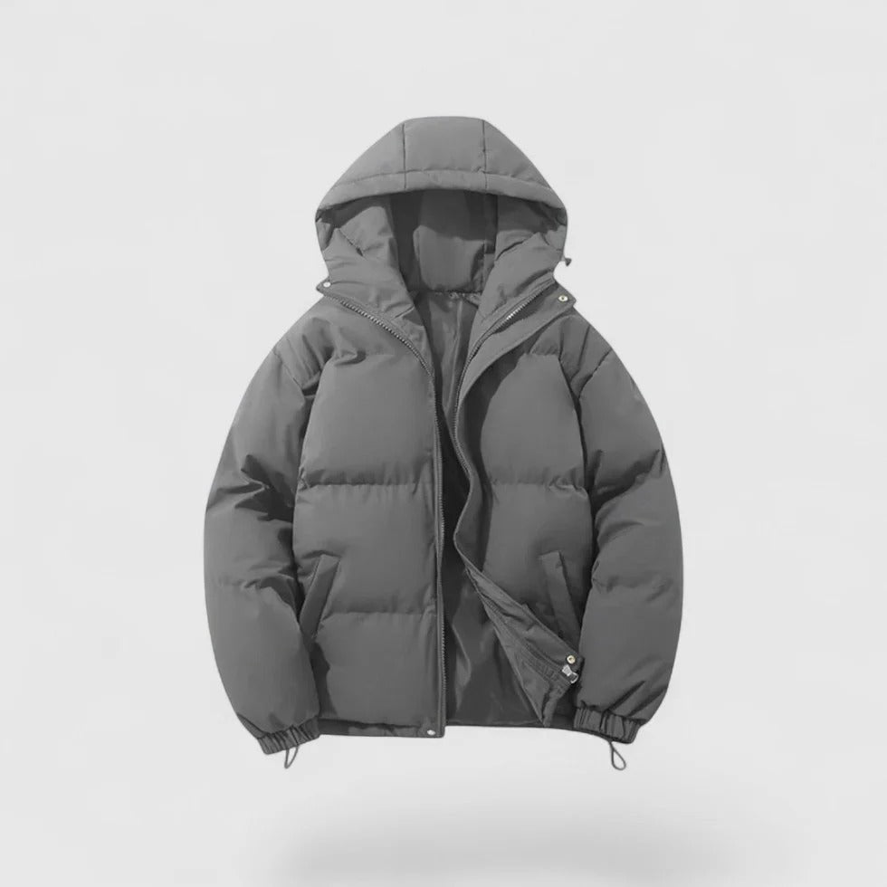 Heren Winter Pufferjack Met Capuchon | Warme Gewatteerde Jas