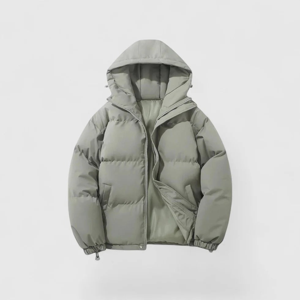 Heren Winter Pufferjack Met Capuchon | Warme Gewatteerde Jas