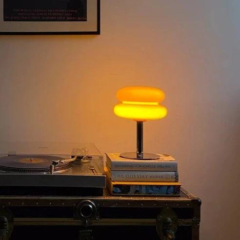 Japandi Macaron Tafellamp | Retro Bauhaus Glazen Accentlamp