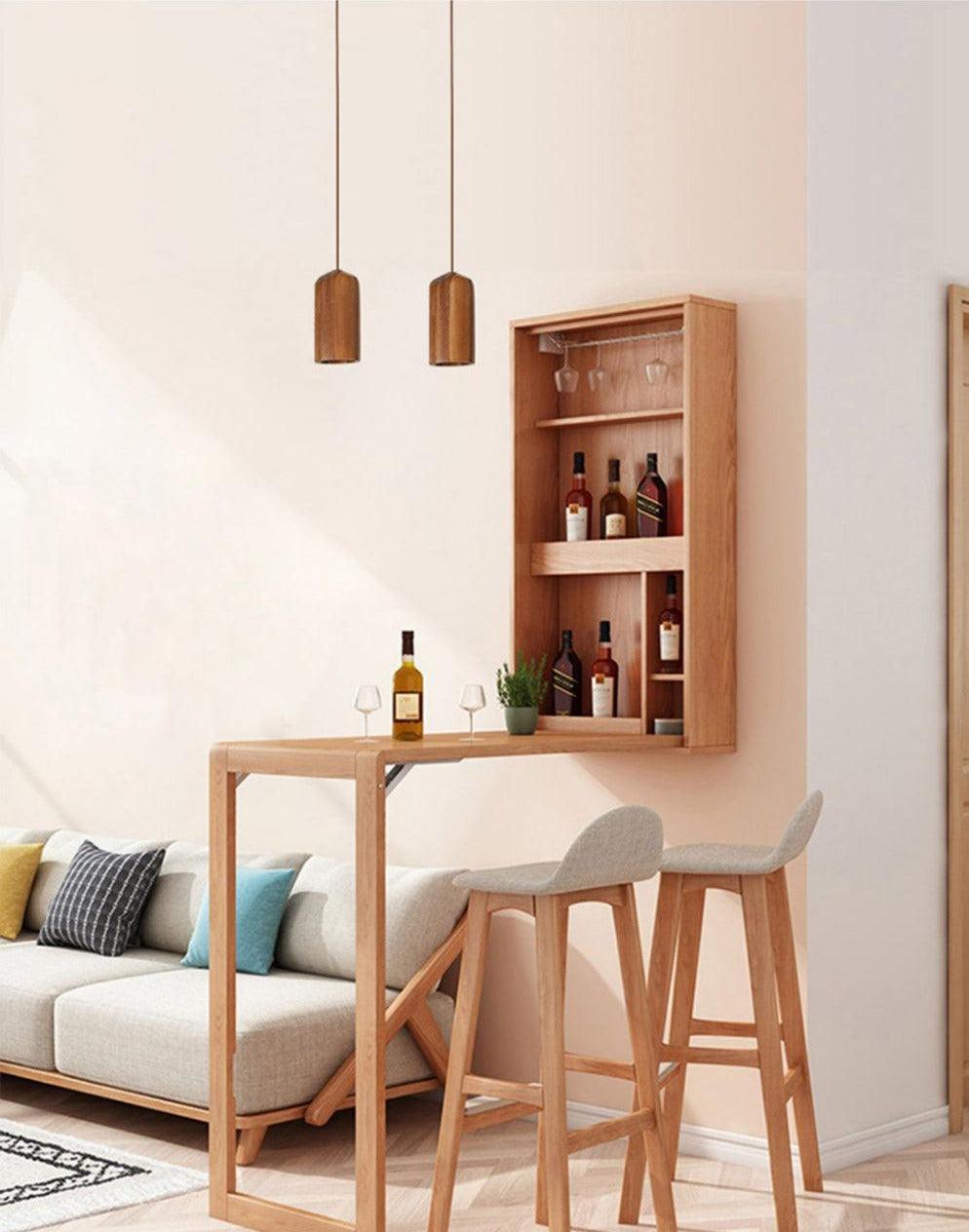 Pendellampe i massivt tre | Minimalistisk lampe med ledning