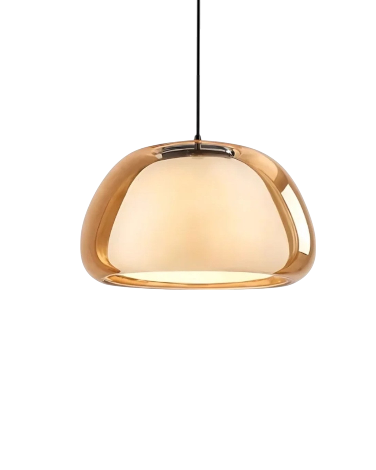 Kristalheldere Koepel Glazen Hanglamp | Japandi Luxe Verlichting