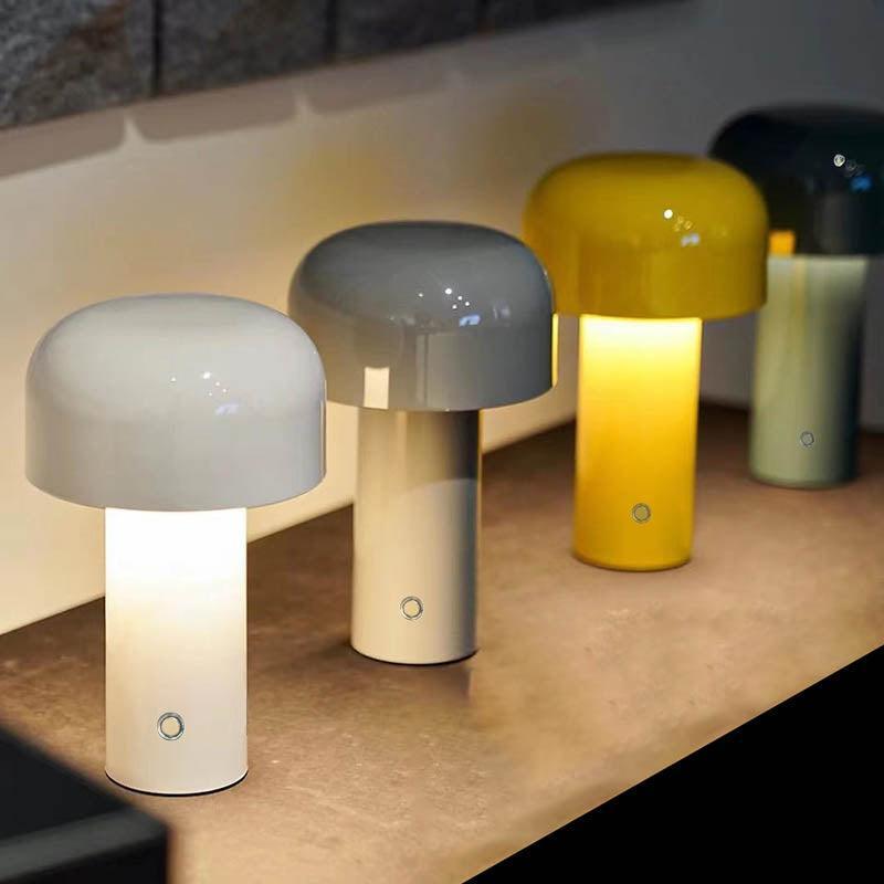 Draagbare Tafellamp | Retro Italiaans Paddenstoel Design