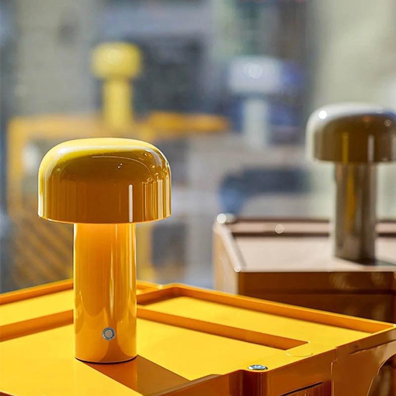 Draagbare Tafellamp | Retro Italiaans Paddenstoel Design
