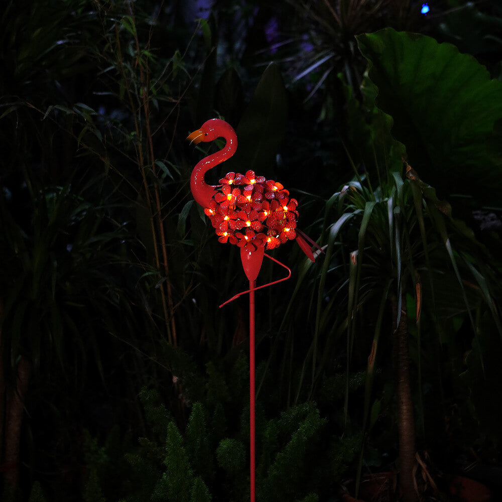 Flamengo Solar LED Tuinlamp – Roze – (1 LED)