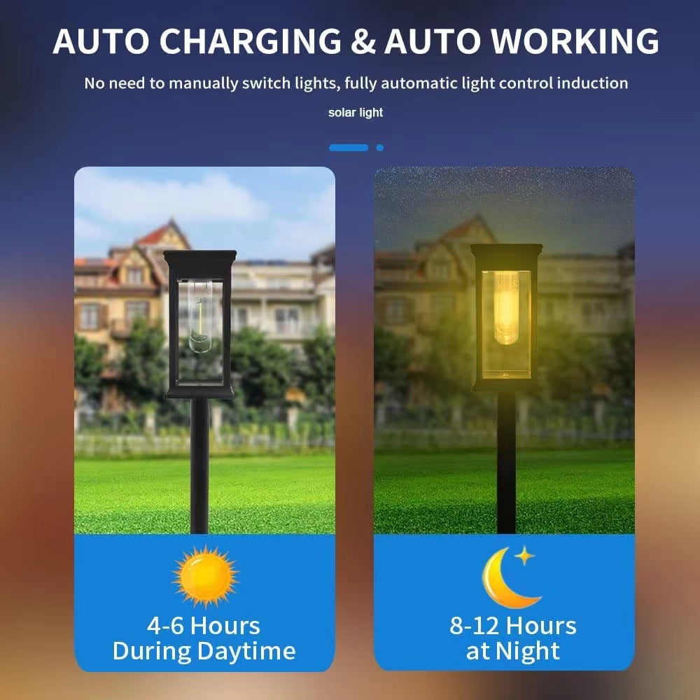 Solar Buitenlamp Voor Binnenplaats | Waterdichte Warme Tuinlamp