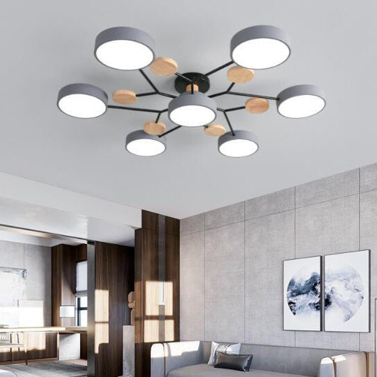 Scandinavian LED Ceiling Lamp Molecular Design & Modern Ambient Lighting