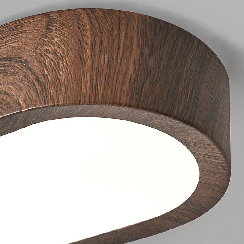 Modern Wooden Ceiling Lamp – Wood/Walnut Wood Grain – LED 8W