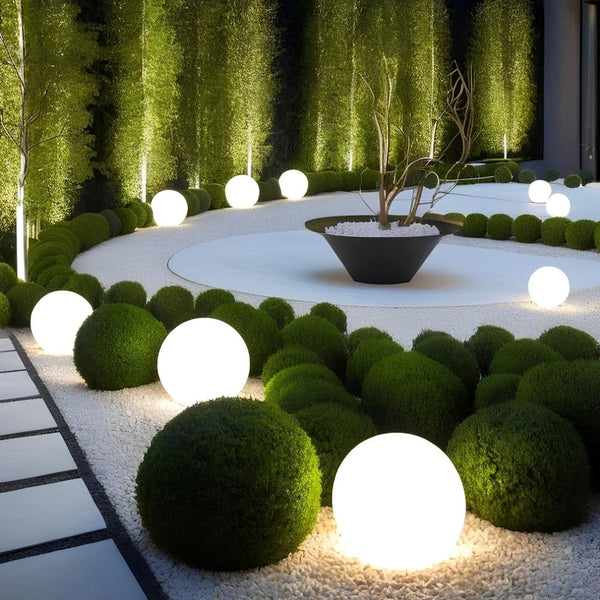 Bolvormige LED Tuinlamp voor Buiten met 16 Kleuren & Afstandsbediening